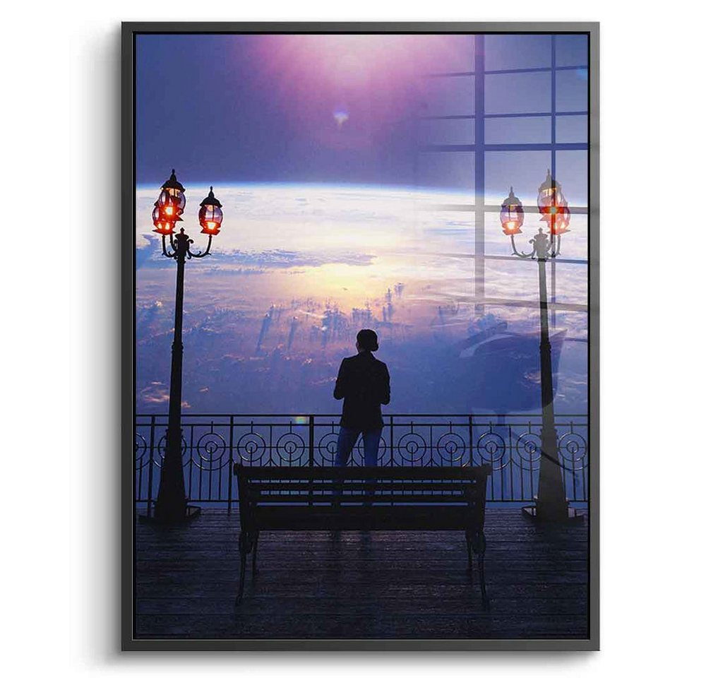 DOTCOMCANVAS® Acrylglasbild By The Pier - Acrylglas, Acrylglasbild By The Pier Art Kunst AI KI generiert Wandbild von DOTCOMCANVAS®