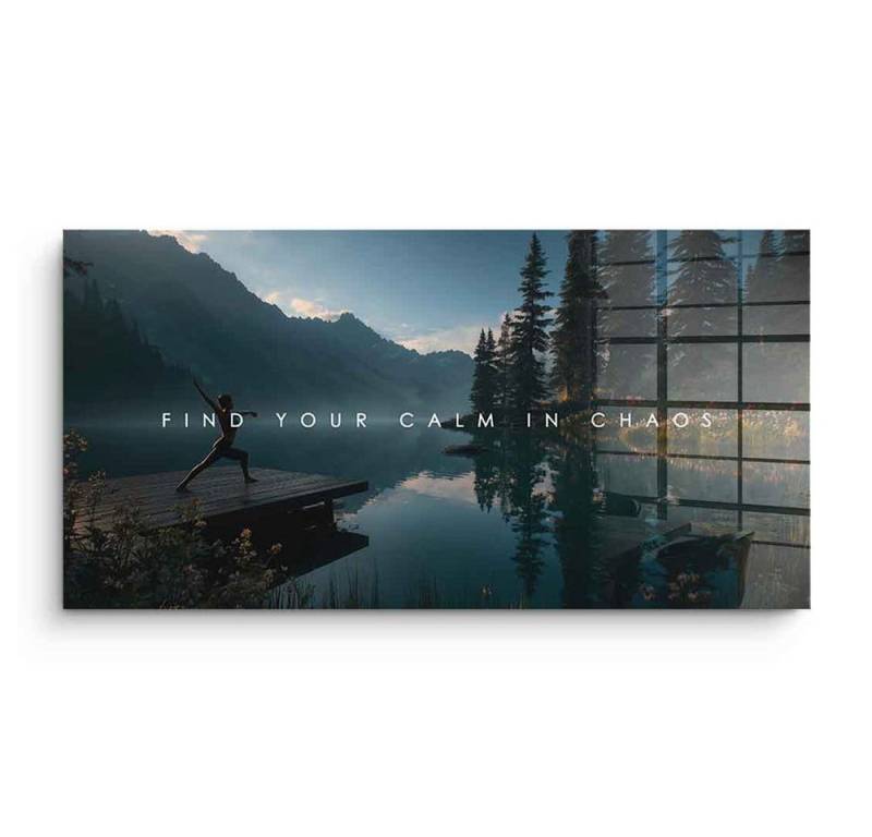 DOTCOMCANVAS® Acrylglasbild Calm in Chaos - Acrylglas, Acrylglasbild Calm in Chaos Kunstdruck Wandbild von DOTCOMCANVAS®
