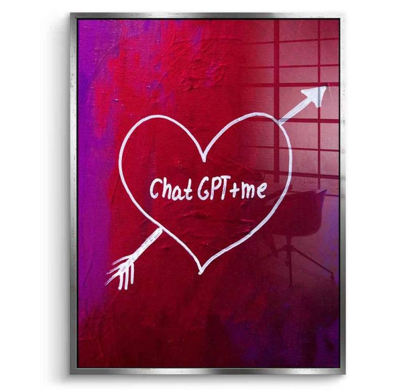 DOTCOMCANVAS® Acrylglasbild Chat GPT - Acrylglas, Acrylglasbild Chat GPT Wandbild Kunstdruck von DOTCOMCANVAS®