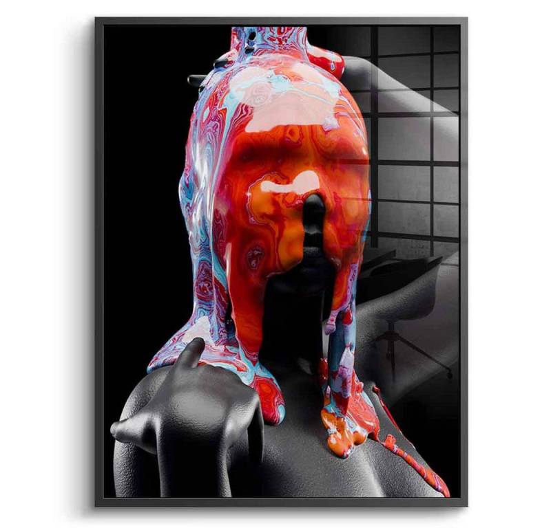 DOTCOMCANVAS® Acrylglasbild Chromatic Cascade - Acrylglas, Acrylglasbild Chromatic Cascade Wandbild Kunstdruck von DOTCOMCANVAS®