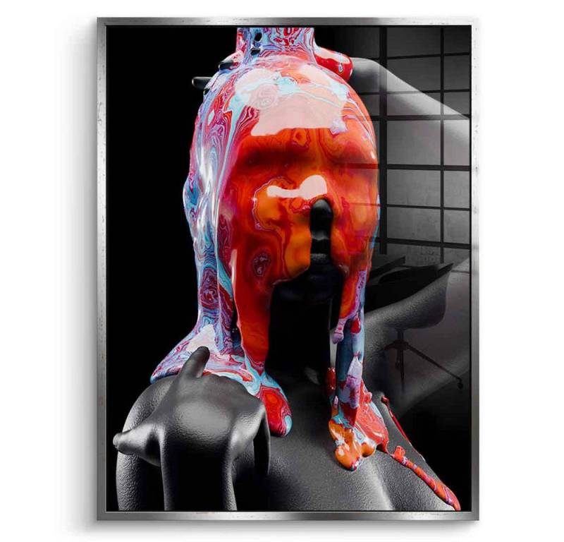 DOTCOMCANVAS® Acrylglasbild Chromatic Cascade - Acrylglas, Acrylglasbild Chromatic Cascade Wandbild Kunstdruck von DOTCOMCANVAS®