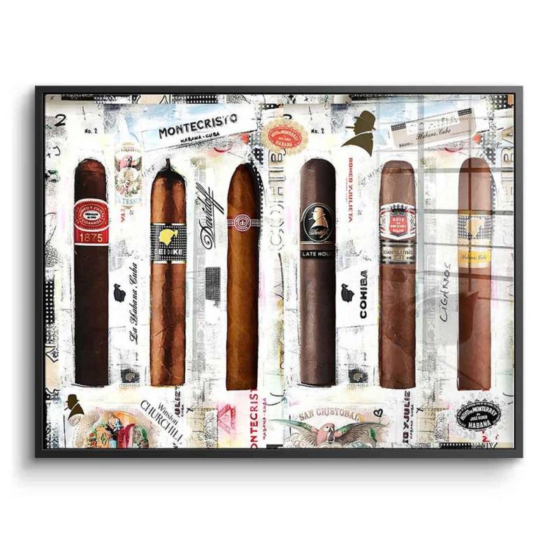 DOTCOMCANVAS® Acrylglasbild Cigar Collection 2 - Acrylglas, Acrylglasbild Cigar Collection Zigarren Genuss Wandbild Kunstdruck von DOTCOMCANVAS®