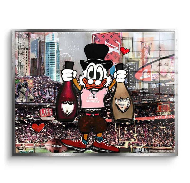DOTCOMCANVAS® Acrylglasbild Dagobert any given - Acrylglas, Acrylglasbild Dagobert Duck Scrooge McDuck any given Comic Wandbild von DOTCOMCANVAS®