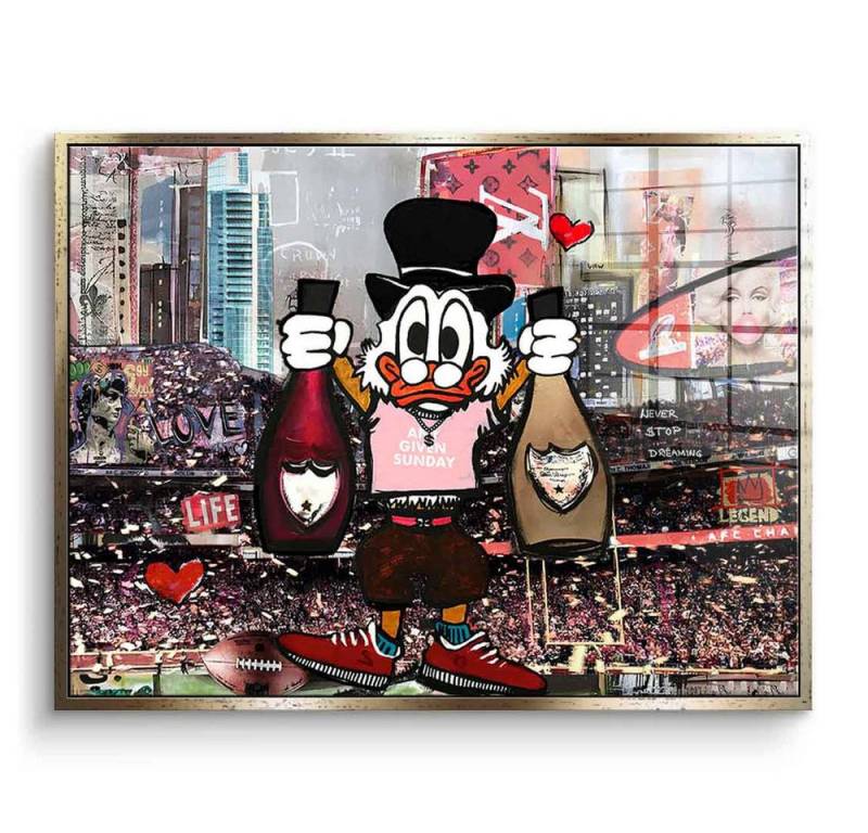 DOTCOMCANVAS® Acrylglasbild Dagobert any given - Acrylglas, Acrylglasbild Dagobert Duck Scrooge McDuck any given Comic Wandbild von DOTCOMCANVAS®