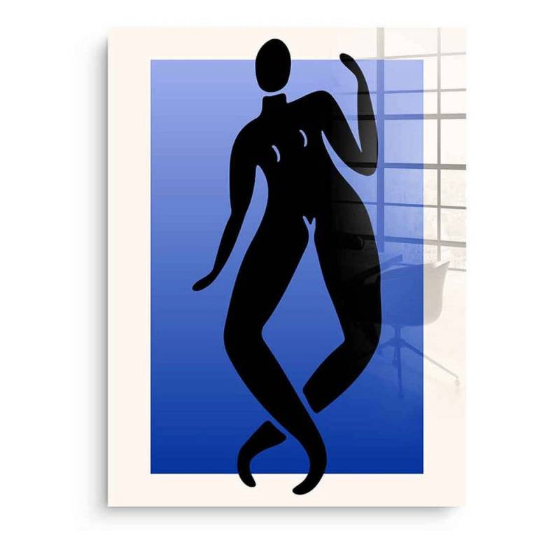 DOTCOMCANVAS® Acrylglasbild Dancing through blue - Acrylglas, Acrylglasbild Dancing through blue Kunstdruck Wandbild von DOTCOMCANVAS®
