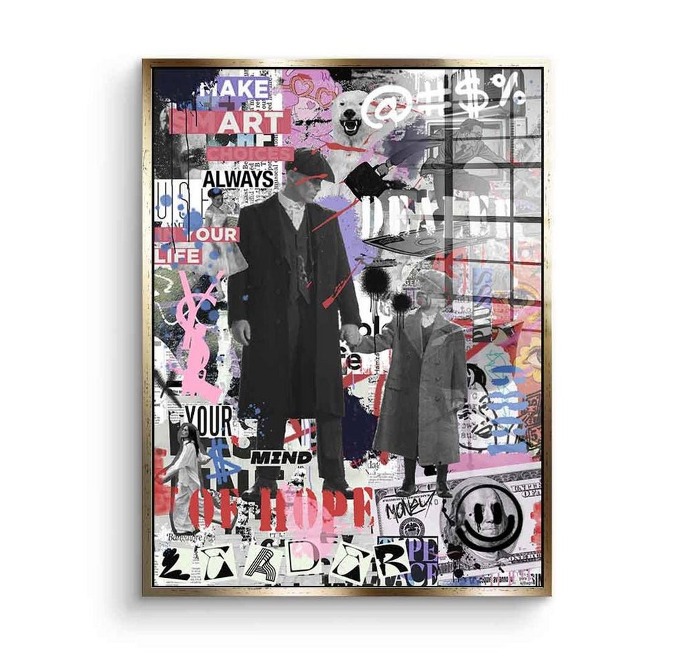 DOTCOMCANVAS® Acrylglasbild Dealer Of Hope - Acrylglas, Acrylglasbild Peaky Blinders Tommy Shelby street art Dealer Of Hope von DOTCOMCANVAS®