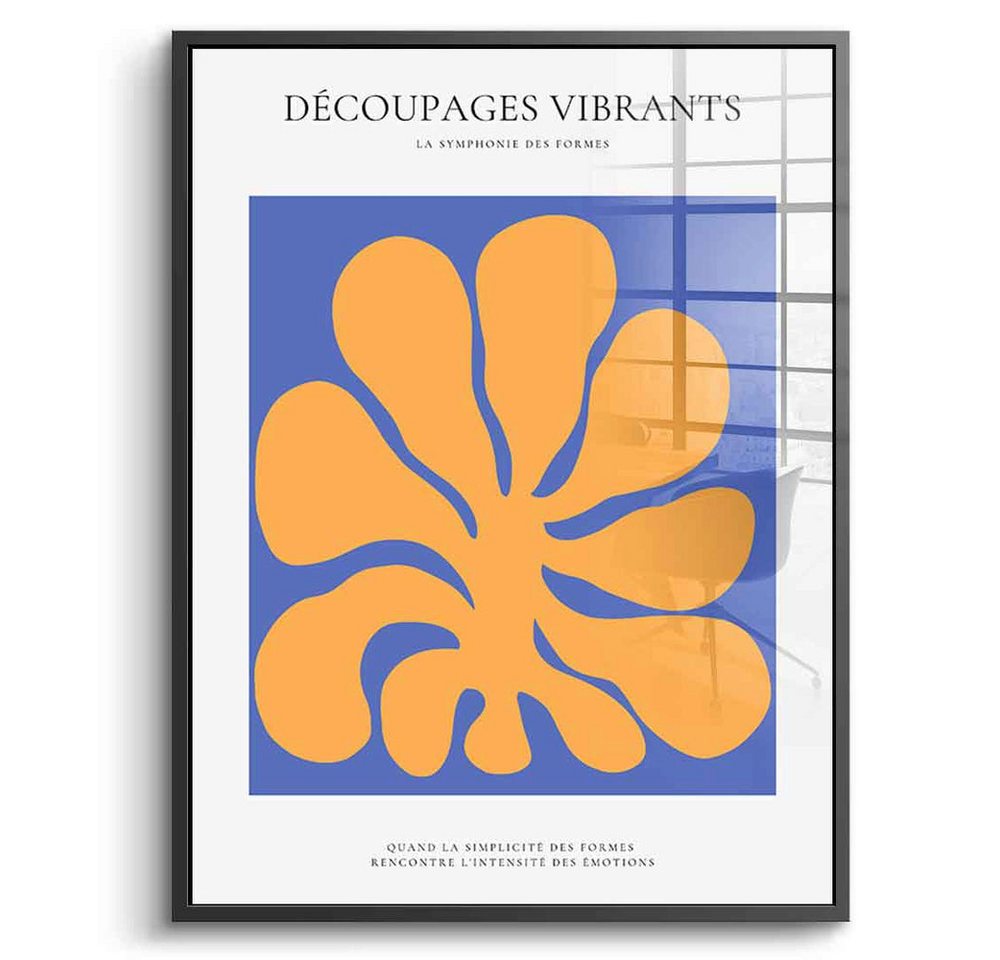 DOTCOMCANVAS® Acrylglasbild Découpages vibrants 3 - Acrylglas, Acrylglasbild Découpages vibrants 3 Kunstdruck Wandbild von DOTCOMCANVAS®