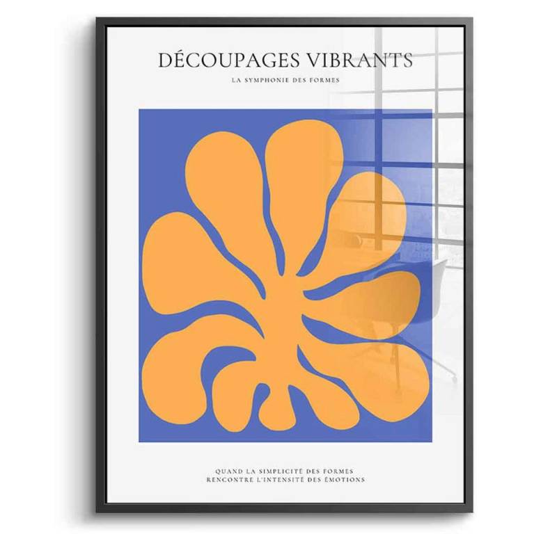 DOTCOMCANVAS® Acrylglasbild Découpages vibrants 3 - Acrylglas, Acrylglasbild Découpages vibrants 3 Kunstdruck Wandbild von DOTCOMCANVAS®