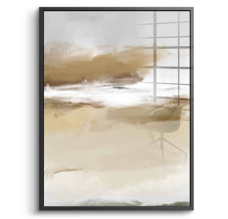 DOTCOMCANVAS® Acrylglasbild Deixa Assim No. 01 - Acrylglas, Acrylglasbild Deixa Assim No. 01 beige Wandbild Kunstdruck von DOTCOMCANVAS®