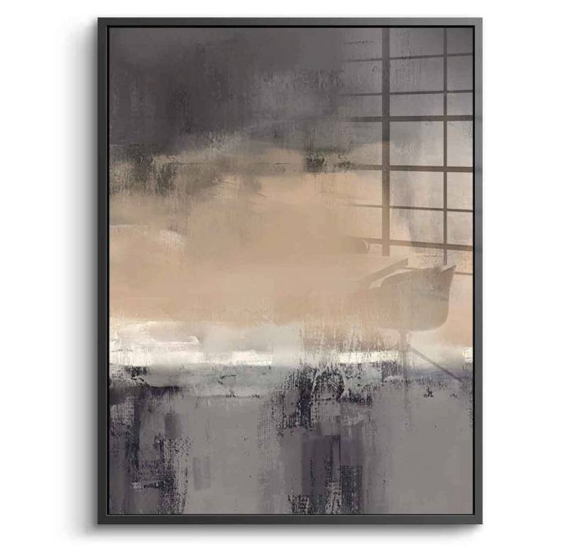 DOTCOMCANVAS® Acrylglasbild Direction No. 01 - Acrylglas, Acrylglasbild Direction No. 01 beige Wandbild Kunstdruck von DOTCOMCANVAS®