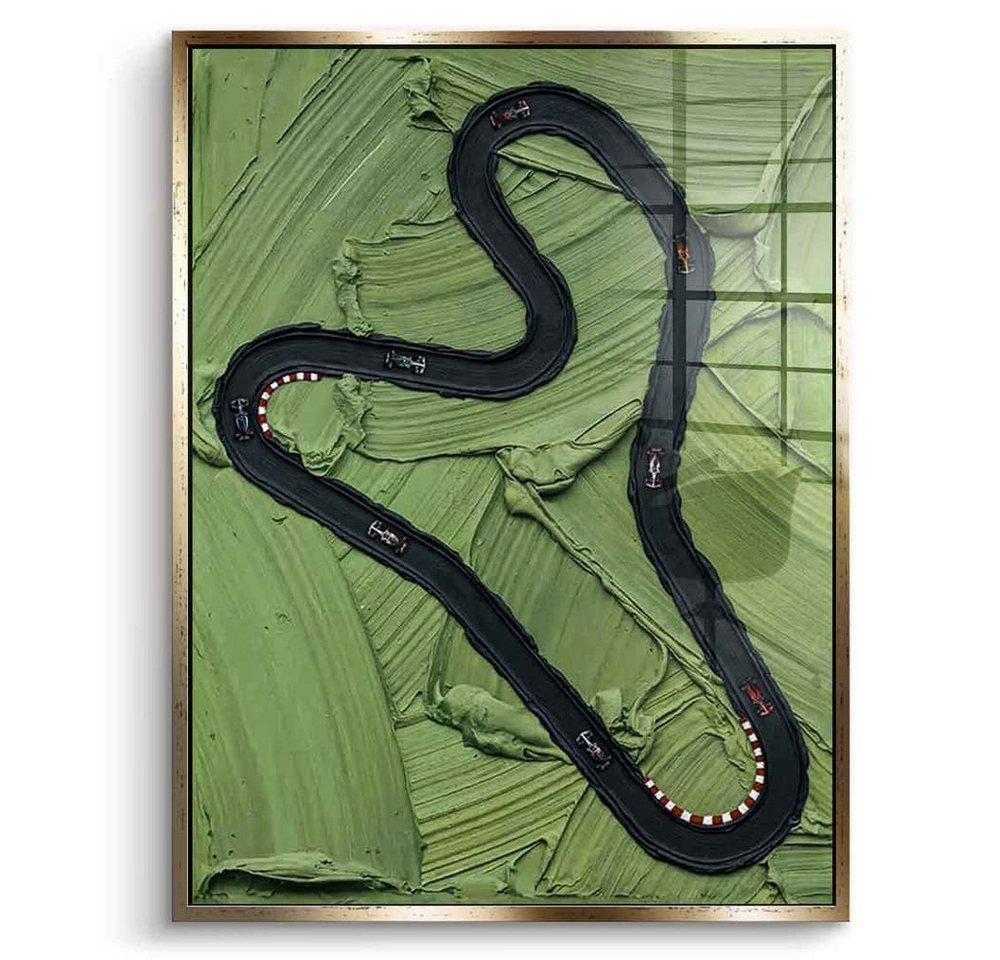 DOTCOMCANVAS® Acrylglasbild F1 in Action - Acrylglas, Acrylglasbild F1 in Action Kunstdruck Wandbild von DOTCOMCANVAS®