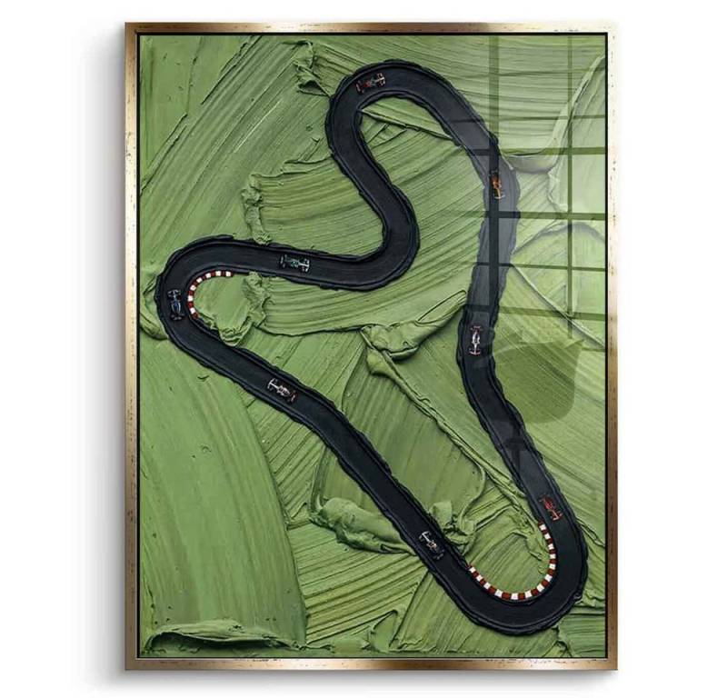 DOTCOMCANVAS® Acrylglasbild F1 in Action - Acrylglas, Acrylglasbild F1 in Action Kunstdruck Wandbild von DOTCOMCANVAS®