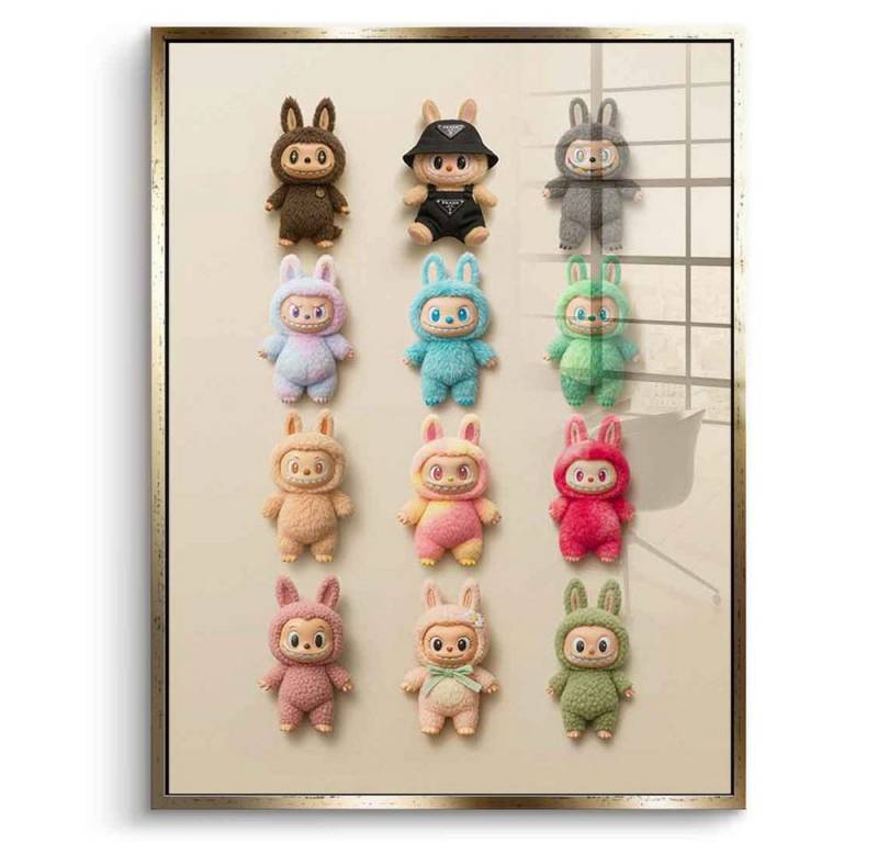 DOTCOMCANVAS® Acrylglasbild Flat Labubu Collection - Acrylglas, Acrylglasbild Flat Labubu Collection Kunstdruck Wandbild von DOTCOMCANVAS®