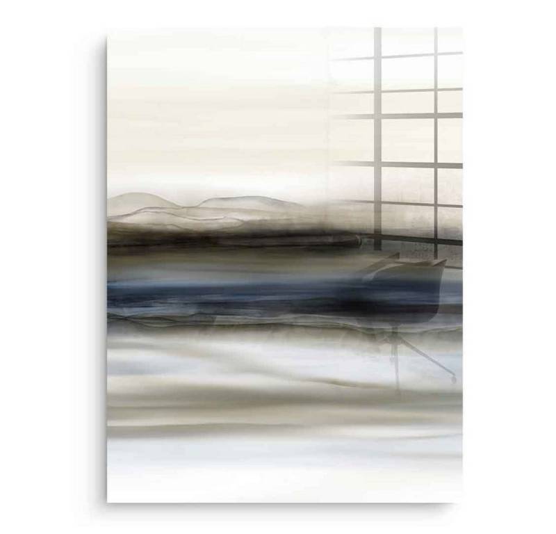 DOTCOMCANVAS® Acrylglasbild Fleeting Thoughts No. 02 - Acrylglas, Acrylglasbild Fleeting Thoughts No. 02 weiß grau Wandbild Kunstdruck von DOTCOMCANVAS®