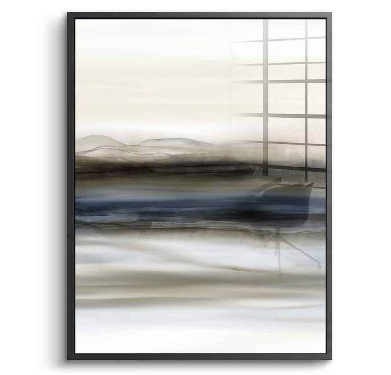DOTCOMCANVAS® Acrylglasbild Fleeting Thoughts No. 02 - Acrylglas, Acrylglasbild Fleeting Thoughts No. 02 weiß grau Wandbild Kunstdruck von DOTCOMCANVAS®
