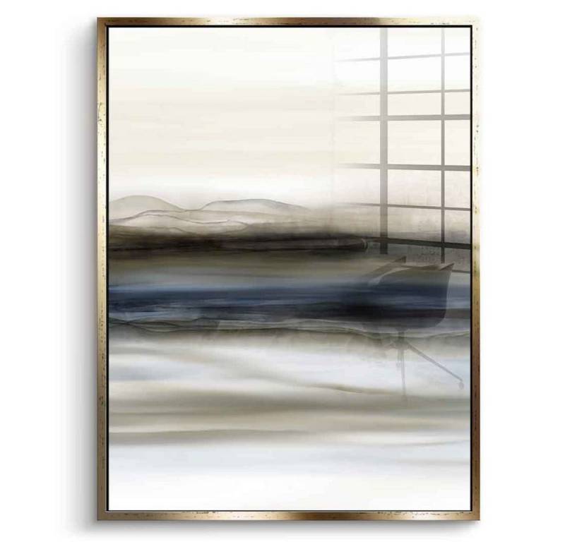 DOTCOMCANVAS® Acrylglasbild Fleeting Thoughts No. 02 - Acrylglas, Acrylglasbild Fleeting Thoughts No. 02 weiß grau Wandbild Kunstdruck von DOTCOMCANVAS®