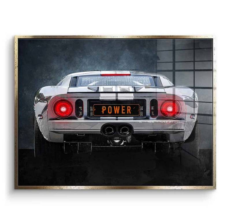 DOTCOMCANVAS® Acrylglasbild Ford GT Backside - Acrylglas, Acrylglasbild Ford GT Backside Auto Kunstdruck Wandbild von DOTCOMCANVAS®