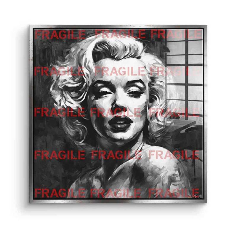 DOTCOMCANVAS® Acrylglasbild Fragile Monroe - Acrylglas, Acrylglasbild Fragile Monroe Wandbild Kunstdruck von DOTCOMCANVAS®
