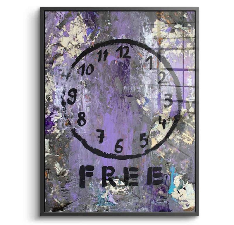 DOTCOMCANVAS® Acrylglasbild Freedom - Acrylglas, Acrylglasbild Freedom abstrakt uhr clock Kunstdruck Wandbild von DOTCOMCANVAS®