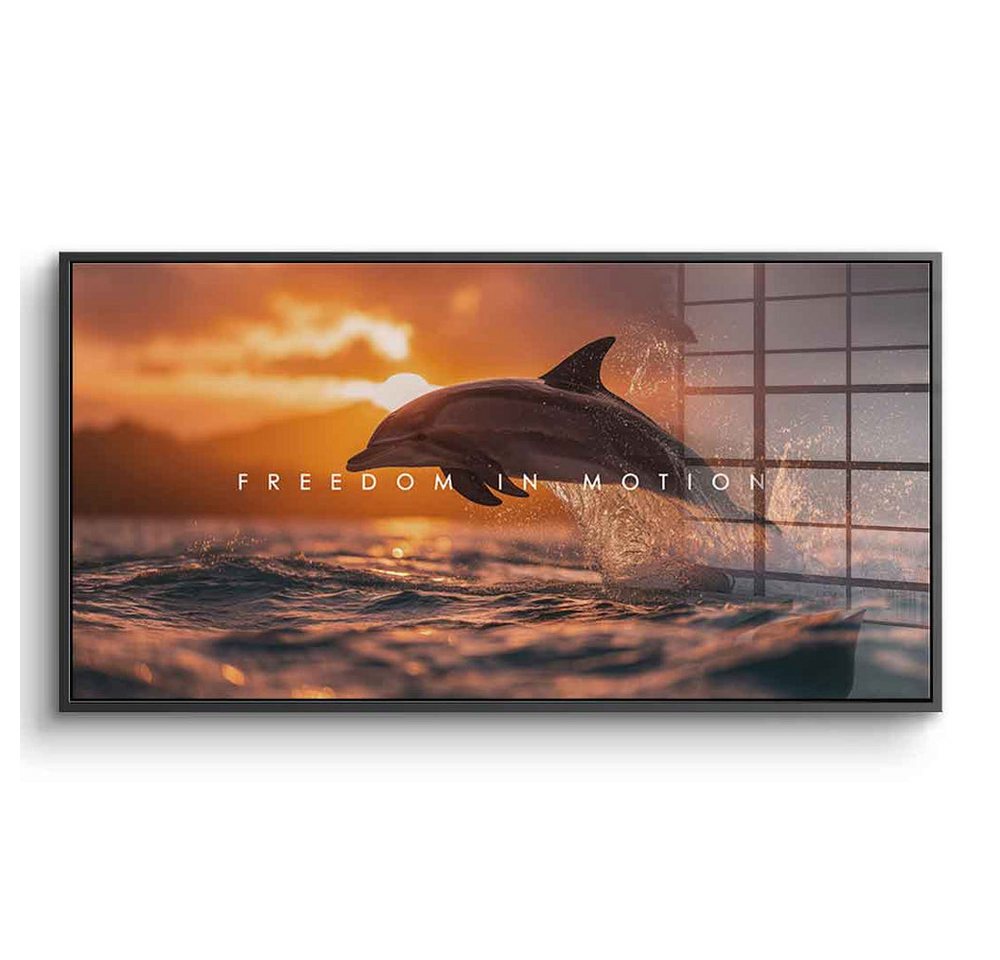 DOTCOMCANVAS® Acrylglasbild Freedom in Motion - Acrylglas, Acrylglasbild Freedom in Motion Kunstdruck Wandbild von DOTCOMCANVAS®