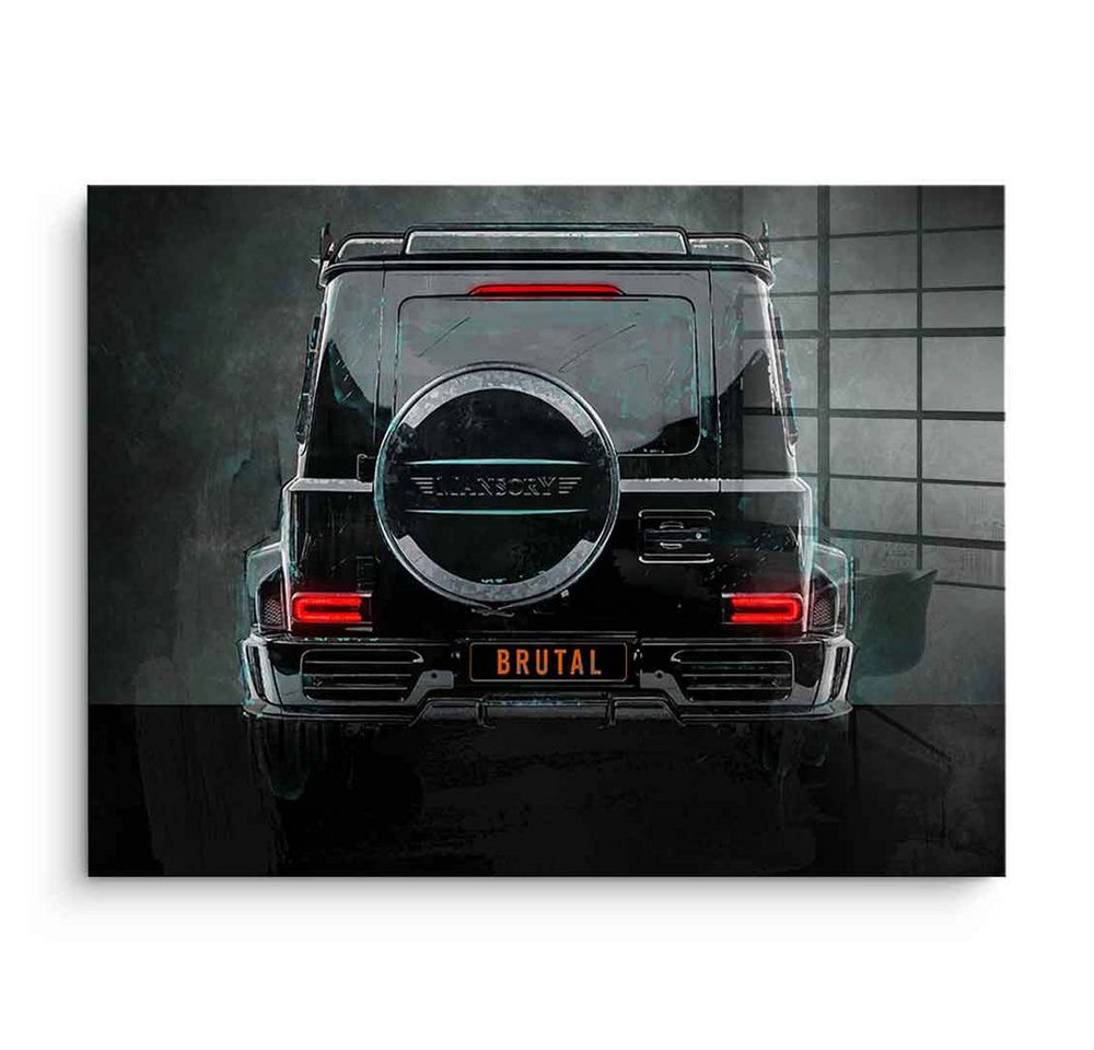 DOTCOMCANVAS® Acrylglasbild G-Wagon Backside - Acrylglas, Acrylglasbild G-Wagon Backside Auto Kunstdruck Wandbild von DOTCOMCANVAS®