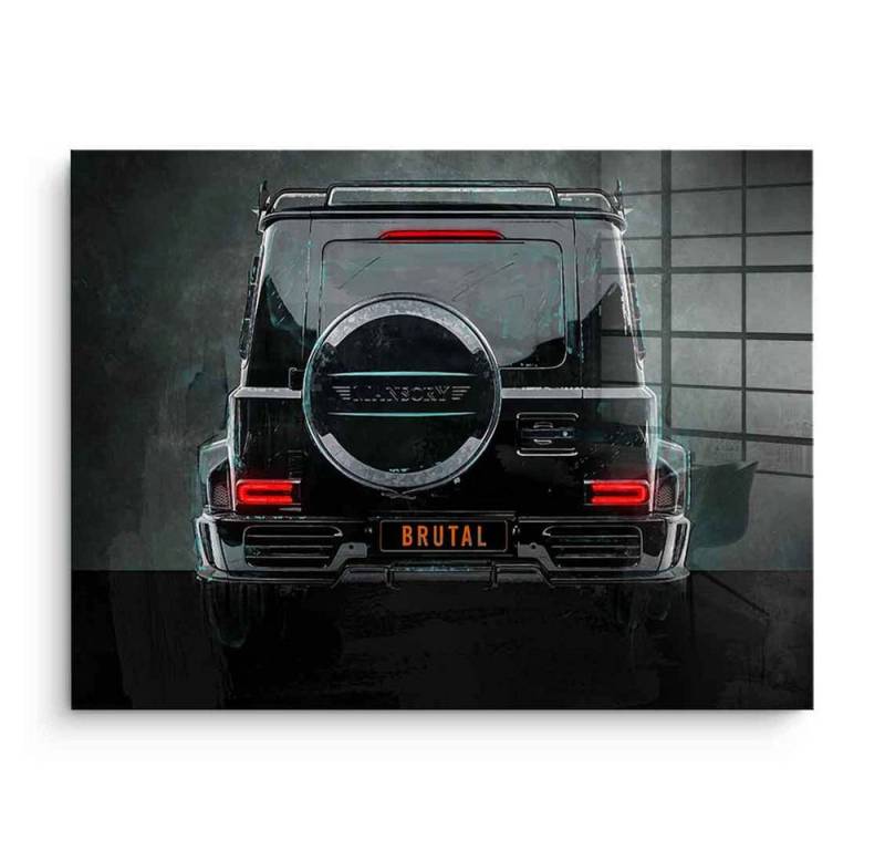 DOTCOMCANVAS® Acrylglasbild G-Wagon Backside - Acrylglas, Acrylglasbild G-Wagon Backside Auto Kunstdruck Wandbild von DOTCOMCANVAS®