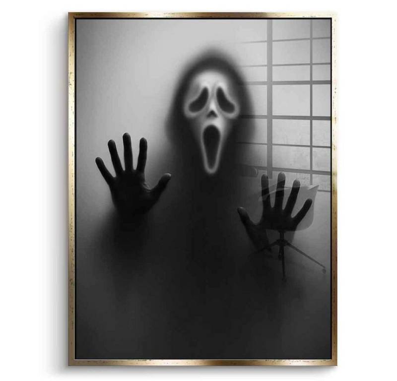 DOTCOMCANVAS® Acrylglasbild Ghostface's Silhouette - Acrylglas, Acrylglasbild Ghostface's Silhouette Kunstdruck Wandbild von DOTCOMCANVAS®