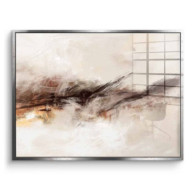 DOTCOMCANVAS® Acrylglasbild Imagination No. 02 - Acrylglas, Acrylglasbild Imagination No. 02 beige Wandbild Kunstdruck von DOTCOMCANVAS®