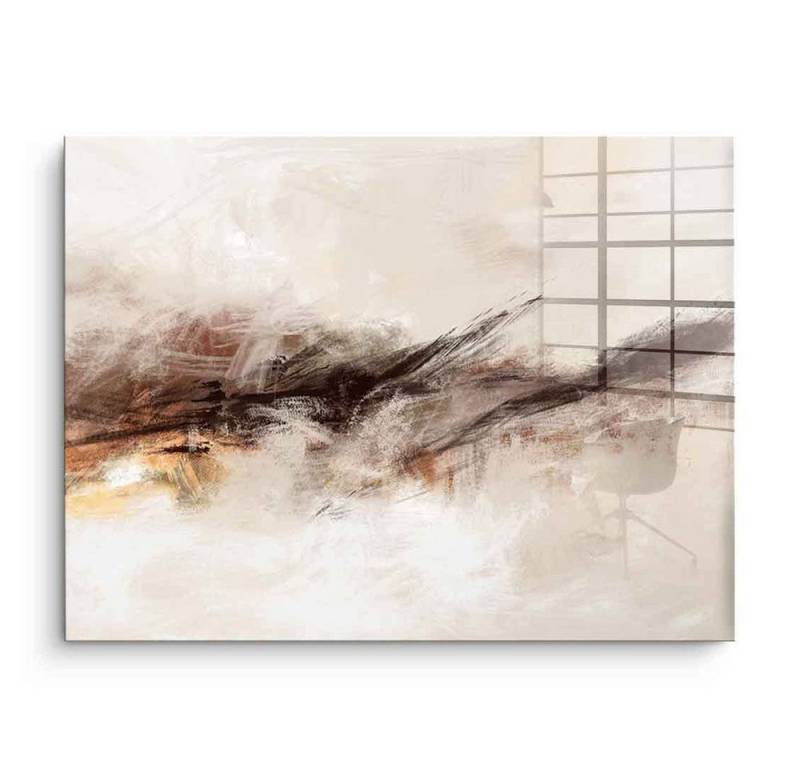 DOTCOMCANVAS® Acrylglasbild Imagination No. 02 - Acrylglas, Acrylglasbild Imagination No. 02 beige Wandbild Kunstdruck von DOTCOMCANVAS®