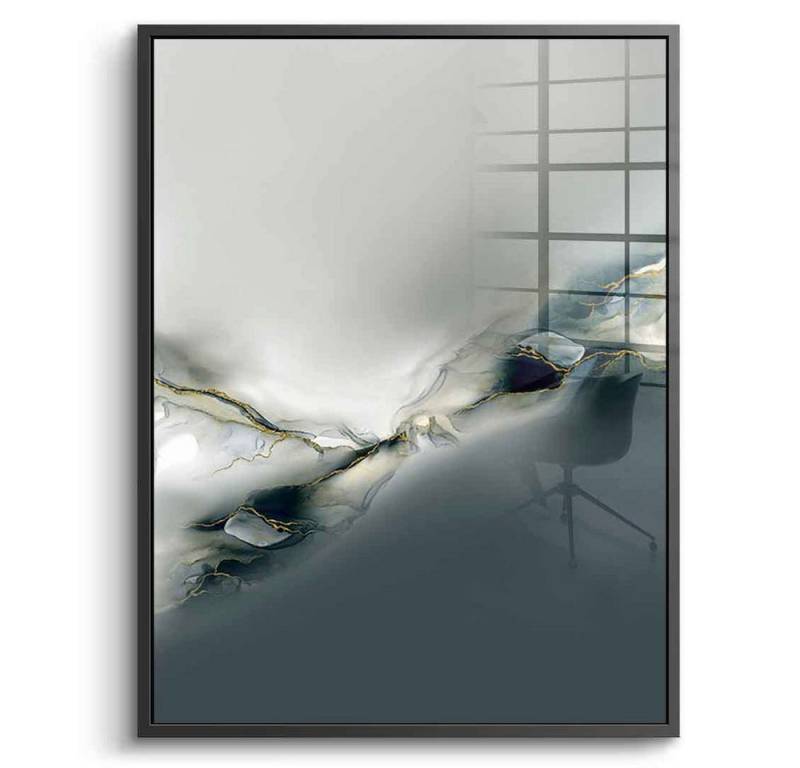 DOTCOMCANVAS® Acrylglasbild Ink Collection No. 04 - Acrylglas, Acrylglasbild Ink Collection No. 04 grau Wandbild Kunstdruck von DOTCOMCANVAS®