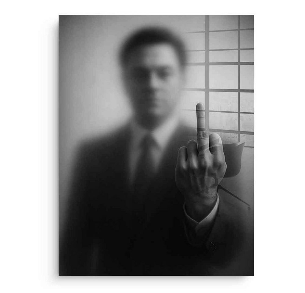 DOTCOMCANVAS® Acrylglasbild J. Belfort's Silhouette - Acrylglas, Acrylglasbild J. Belfort's Silhouette Kunstdruck Wandbild von DOTCOMCANVAS®