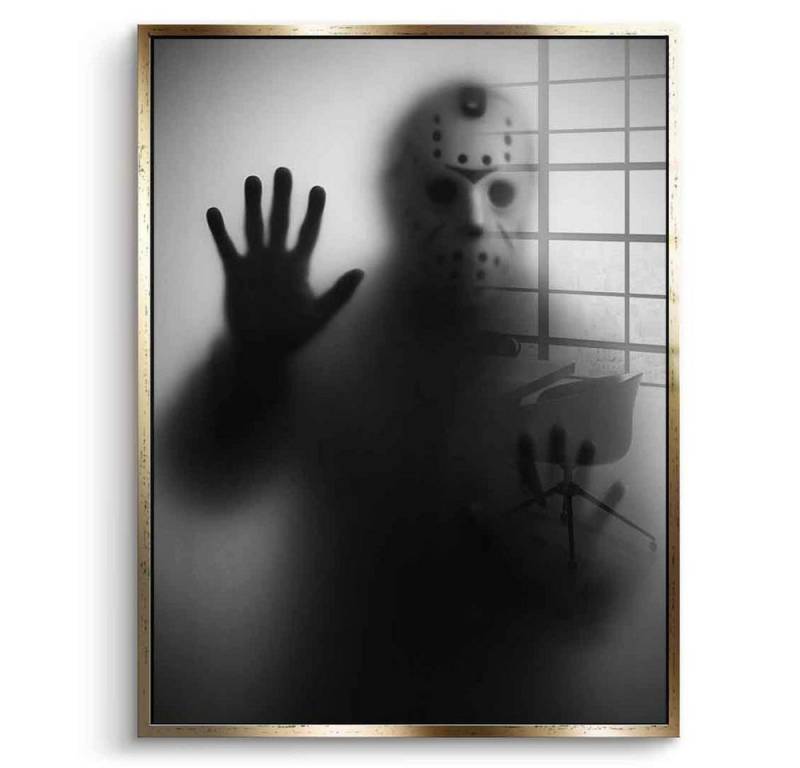 DOTCOMCANVAS® Acrylglasbild Jason Voorhees's Silhouette - Acrylglas, Acrylglasbild Jason Voorhees's Silhouette Kunstdruck Wandbild von DOTCOMCANVAS®