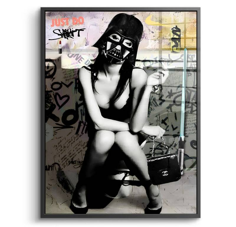 DOTCOMCANVAS® Acrylglasbild Just Do Shit - Acrylglas, Acrylglasbild Just Do Shit Pop Art Portrait Wandbild Kunstdruck von DOTCOMCANVAS®
