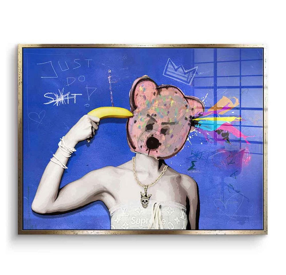 DOTCOMCANVAS® Acrylglasbild Just Do Shit v2 - Acrylglas, Acrylglasbild Just Do Shit v2 Pop Art Portrait Wandbild Kunstdruck von DOTCOMCANVAS®