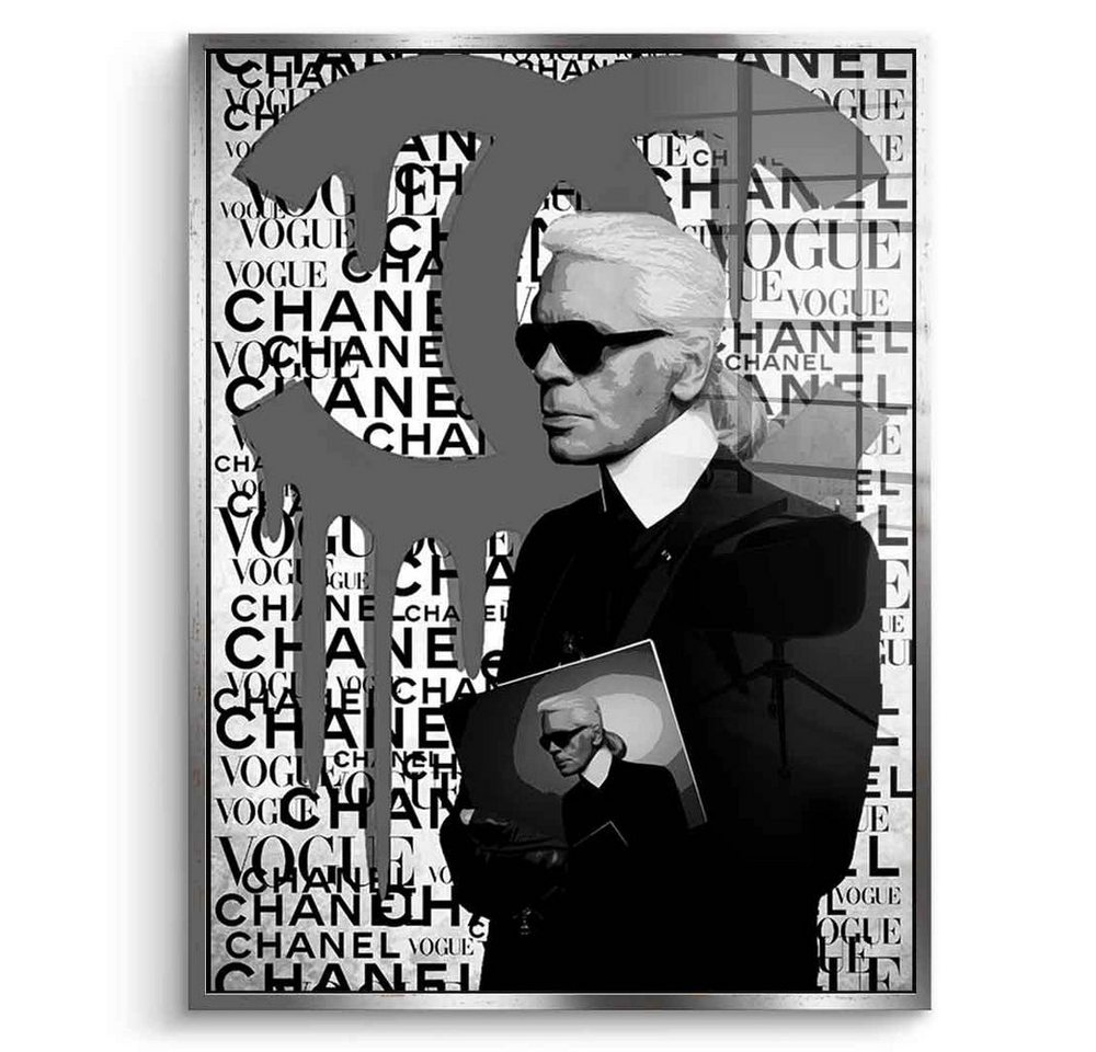 DOTCOMCANVAS® Acrylglasbild KINETIC 6 - Karl Brand - Acrylglas, Acrylglasbild KINETIC 6 - Karl Lagerfeld Pop Art Portrait Coco Chanel von DOTCOMCANVAS®