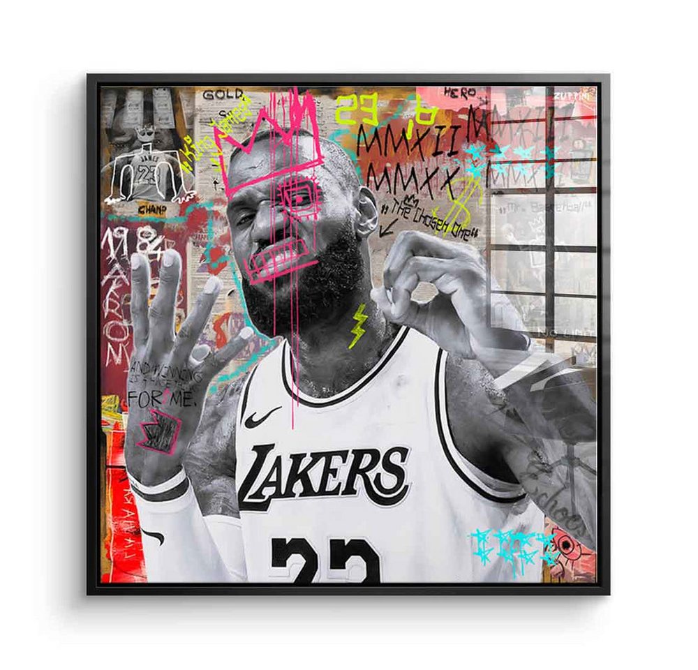 DOTCOMCANVAS® Acrylglasbild King James - Acrylglas, Acrylglasbild King James Art Wandbild Kunstdruck von DOTCOMCANVAS®