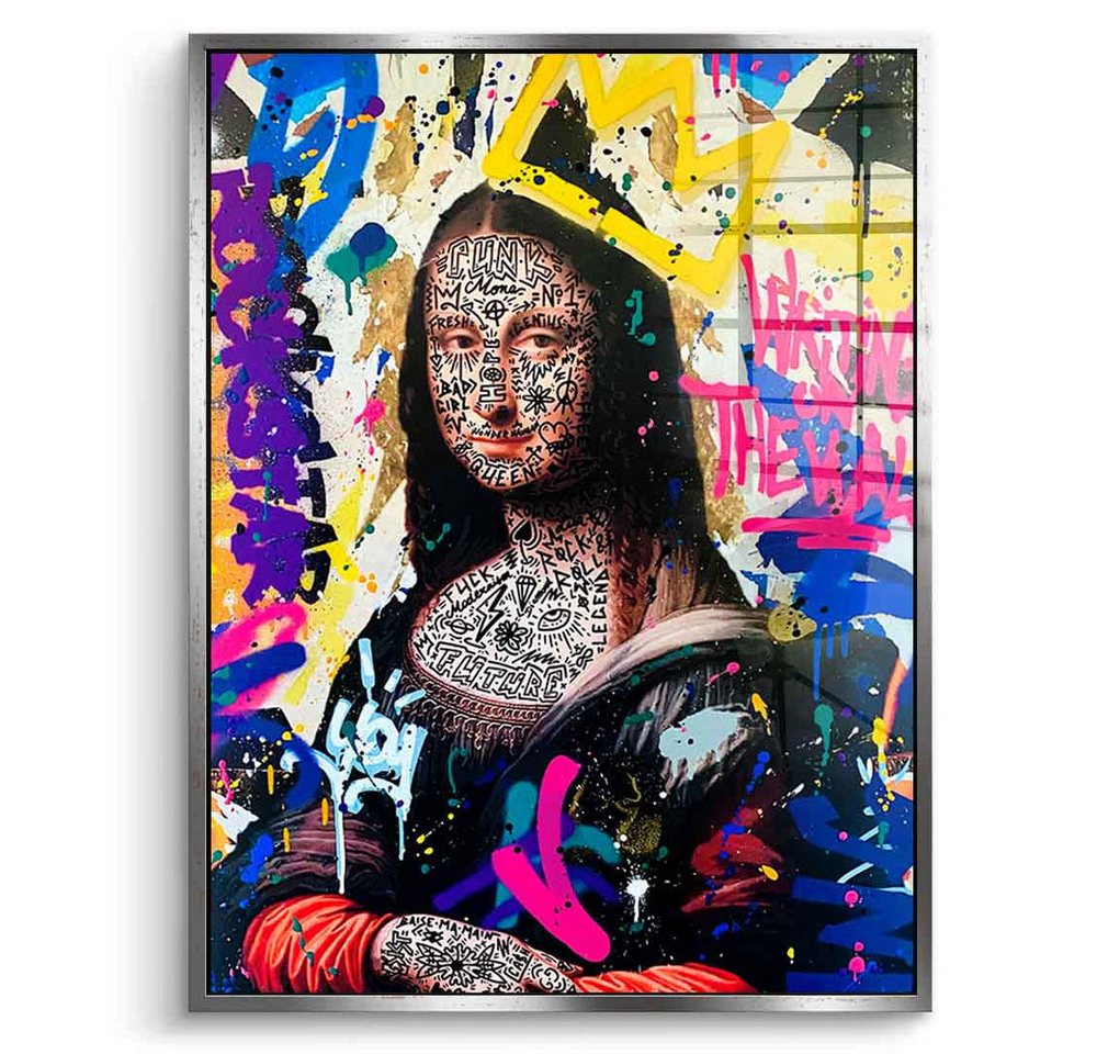 DOTCOMCANVAS® Acrylglasbild MONA BANG - Acrylglas, Acrylglasbild Mona Lisa Pop Art Portrait Wandbild hochkant von DOTCOMCANVAS®