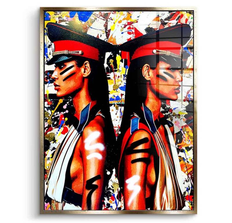 DOTCOMCANVAS® Acrylglasbild MY TWIN THAT I LOVE - Acrylglas, Acrylglasbild MY TWIN THAT I LOVE Portrait Wandbild hochkant von DOTCOMCANVAS®