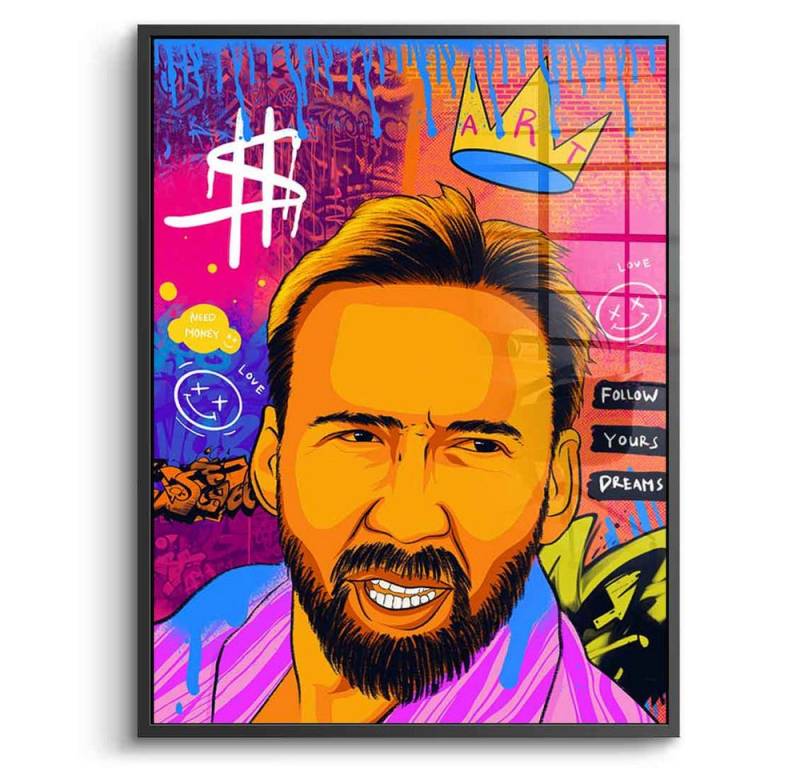 DOTCOMCANVAS® Acrylglasbild Nicolas Pedro B - Acrylglas, Acrylglasbild Nicolas Pedro B Pop Art Portrait Wandbild von DOTCOMCANVAS®