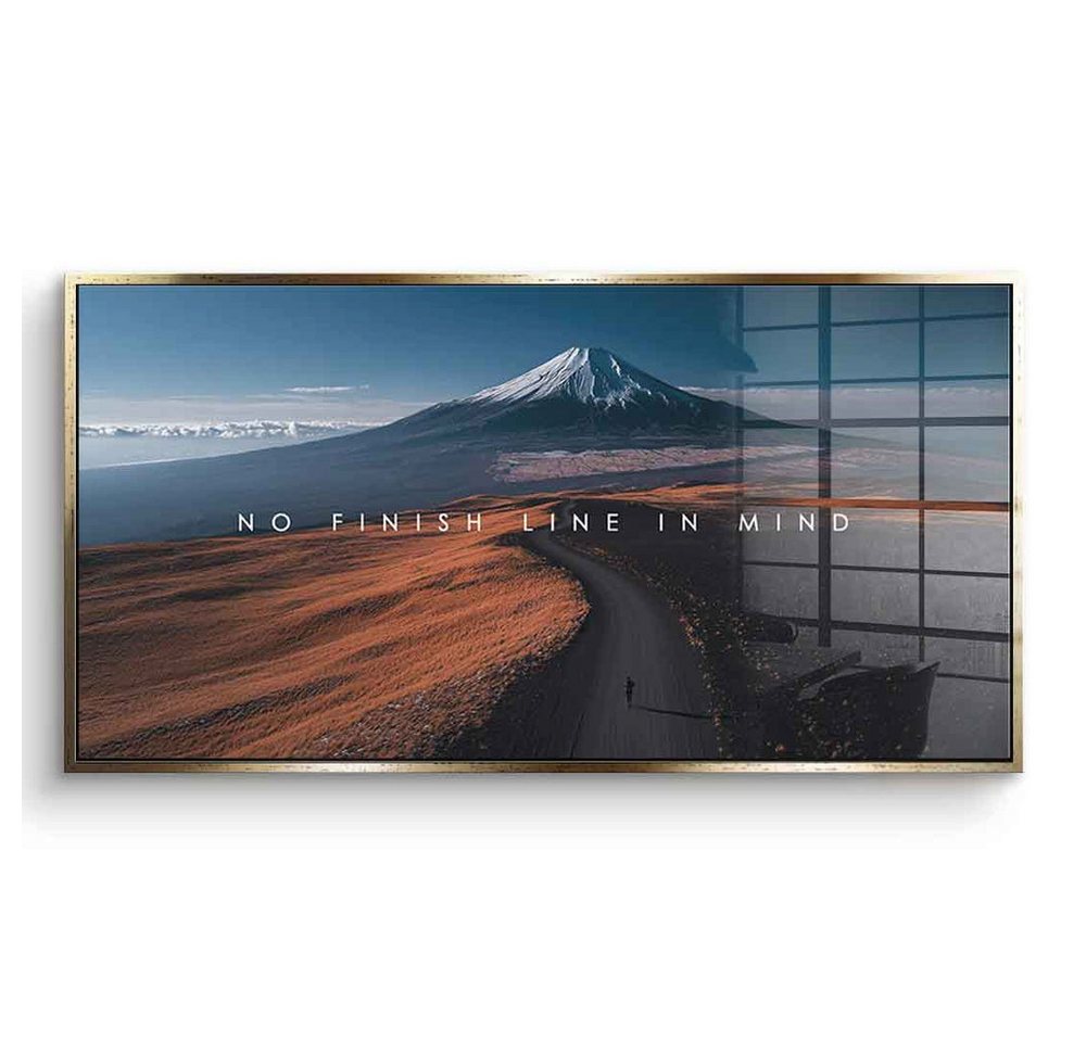 DOTCOMCANVAS® Acrylglasbild No finish line in Mind - Acrylglas, Acrylglasbild No finish line in Mind Kunstdruck Wandbild von DOTCOMCANVAS®