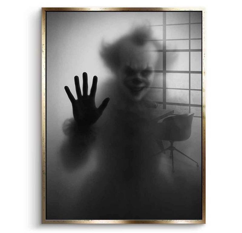 DOTCOMCANVAS® Acrylglasbild Pennywise's Silhouette - Acrylglas, Acrylglasbild Pennywise's Silhouette Kunstdruck Wandbild von DOTCOMCANVAS®