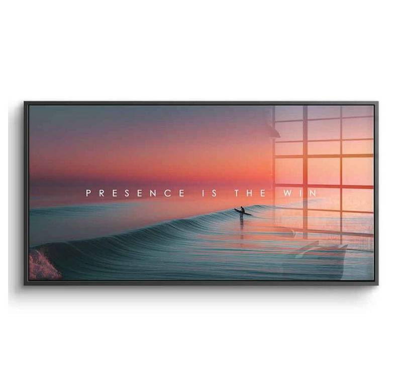 DOTCOMCANVAS® Acrylglasbild Presence is the Win - Acrylglas, Acrylglasbild Presence is the Win Kunstdruck Wandbild von DOTCOMCANVAS®