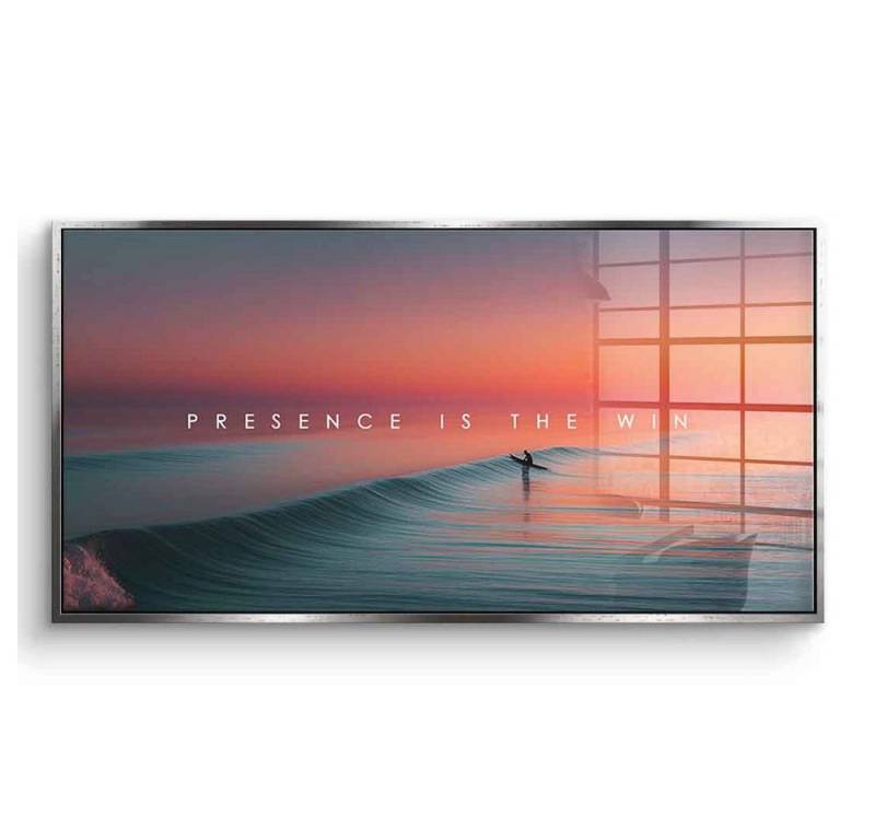 DOTCOMCANVAS® Acrylglasbild Presence is the Win - Acrylglas, Acrylglasbild Presence is the Win Kunstdruck Wandbild von DOTCOMCANVAS®