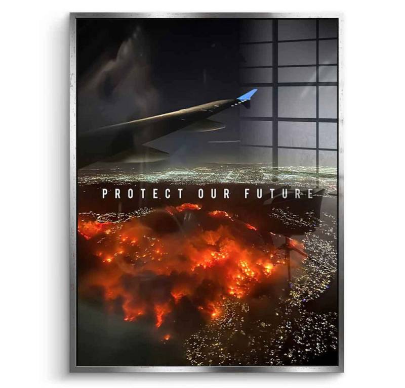 DOTCOMCANVAS® Acrylglasbild Protect our Future No 1 - Acrylglas, Acrylglasbild Protect our Future No 1 protect our future Kunstdruck von DOTCOMCANVAS®