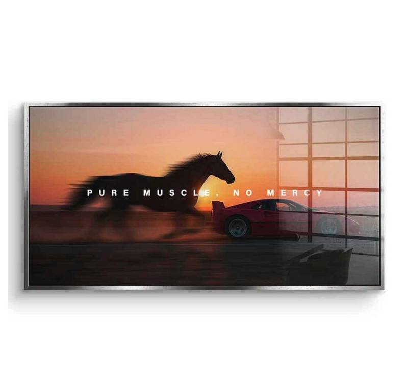 DOTCOMCANVAS® Acrylglasbild Pure Muscle (Ferrari) - Acrylglas, Acrylglasbild Pure Muscle (Ferrari) Wandbild Kunstdruck von DOTCOMCANVAS®