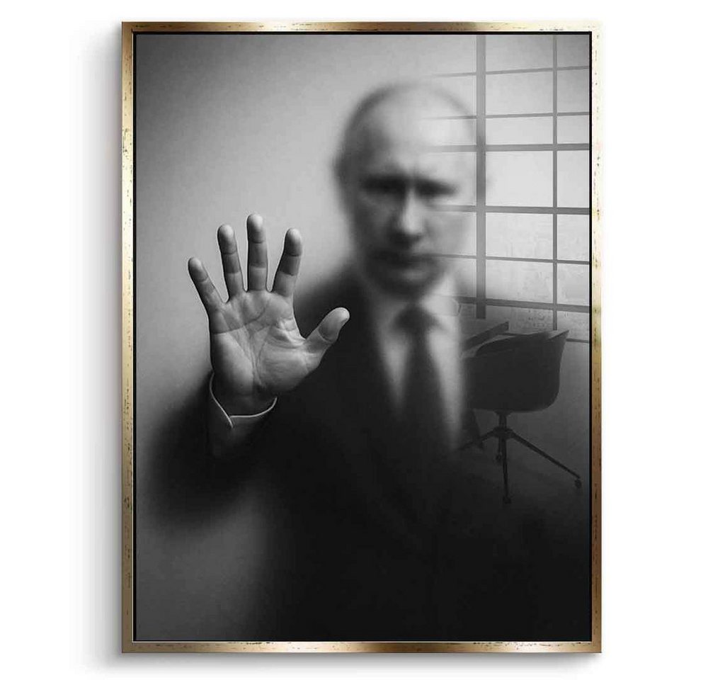 DOTCOMCANVAS® Acrylglasbild Putin's Silhouette - Acrylglas, Acrylglasbild Putin's Silhouette Kunstdruck Wandbild von DOTCOMCANVAS®