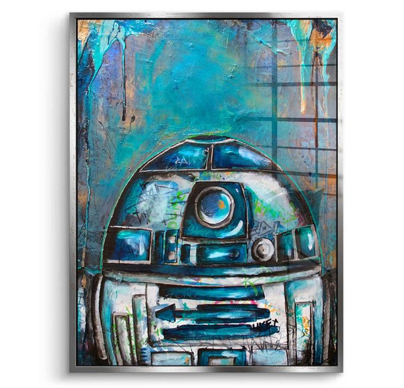 DOTCOMCANVAS® Acrylglasbild R2D2 - Acrylglas, Acrylglasbild R2D2 Star Wars Wandbild Kunstdruck von DOTCOMCANVAS®