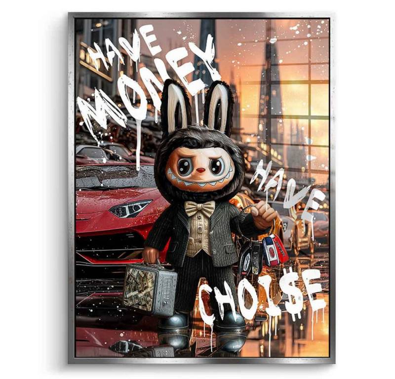 DOTCOMCANVAS® Acrylglasbild Rich Labubu - Acrylglas, Acrylglasbild Rich Labubu Kunstdruck Wandbild von DOTCOMCANVAS®