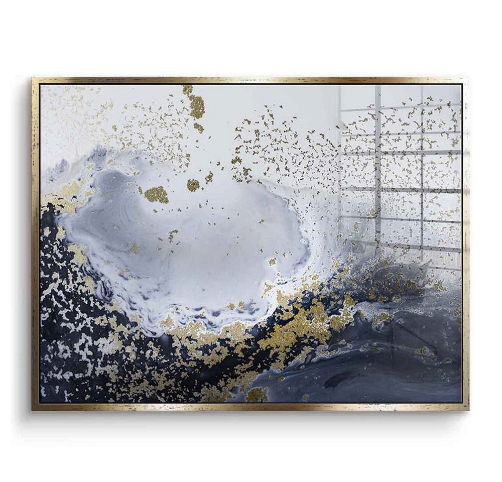 DOTCOMCANVAS® Acrylglasbild Rising Light - Acrylglas, Acrylglasbild Rising Light abstrakt grau weiß Wandbild Kunstdruck von DOTCOMCANVAS®