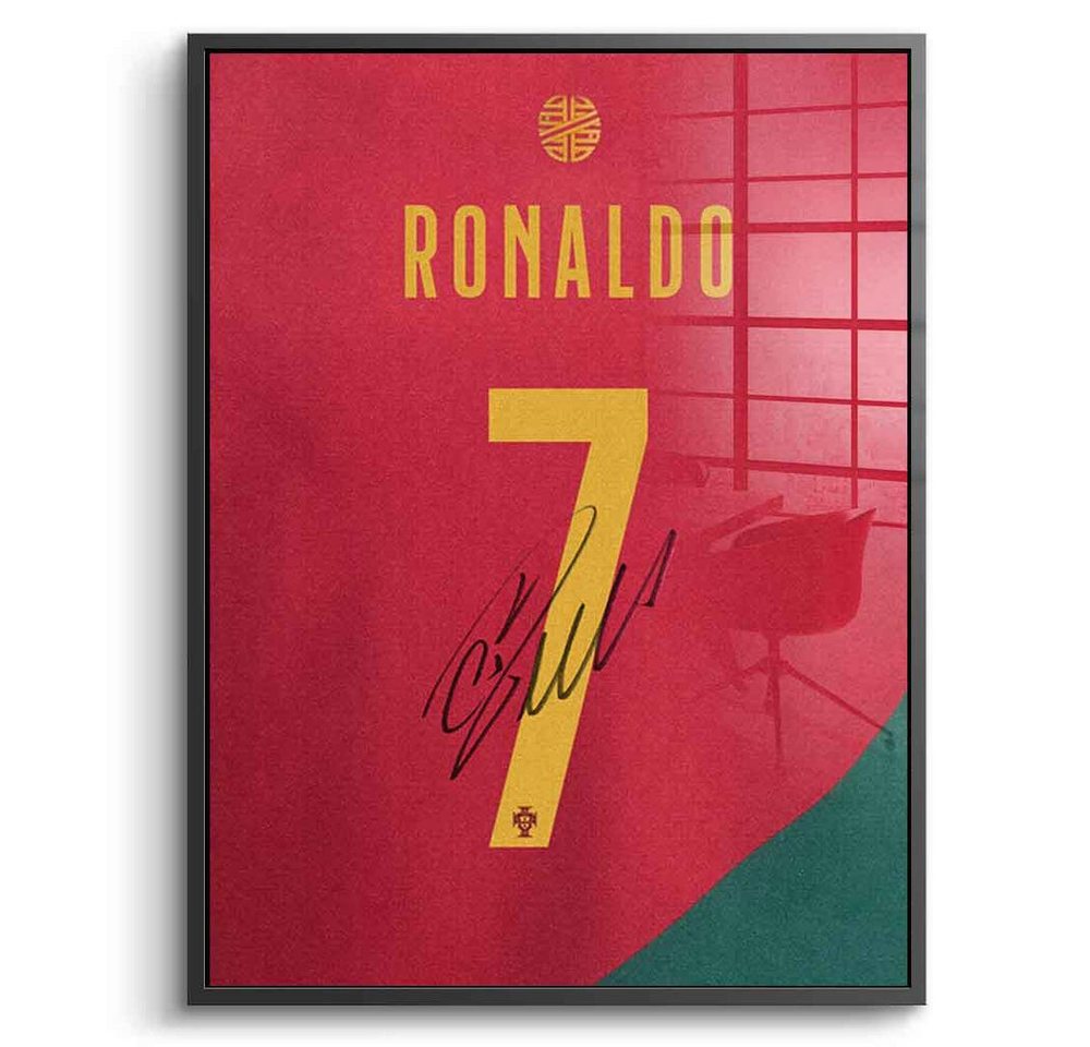 DOTCOMCANVAS® Acrylglasbild Ronaldo - Acrylglas, Acrylglasbild Cristiano Ronaldo Fußballspieler 7 Portugal Wandbild von DOTCOMCANVAS®